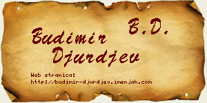 Budimir Đurđev vizit kartica